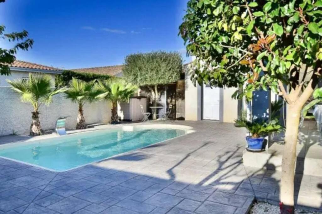 Villa Piscine De La Garrigue Florensac Eksteriør bilde