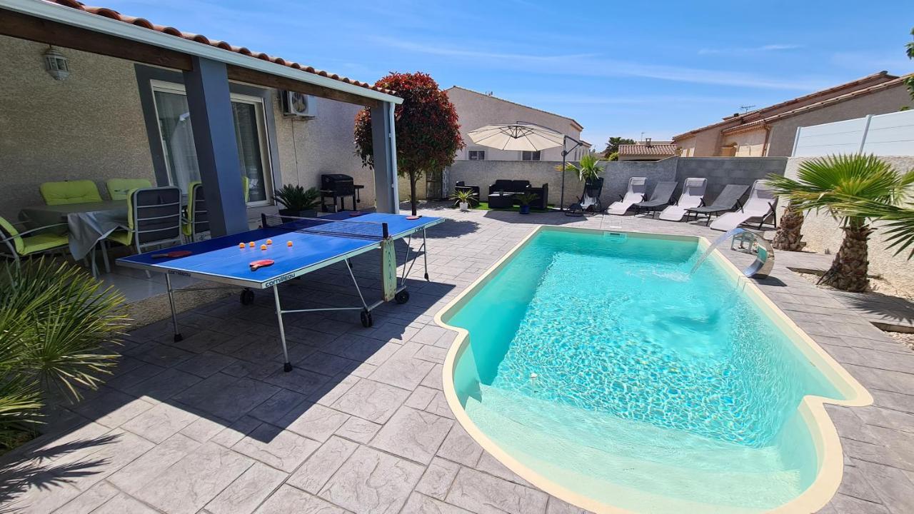 Villa Piscine De La Garrigue Florensac Eksteriør bilde